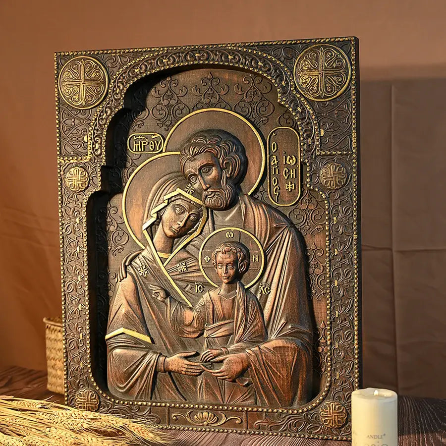 Sacra Famiglia Natività – Scultura in Legno