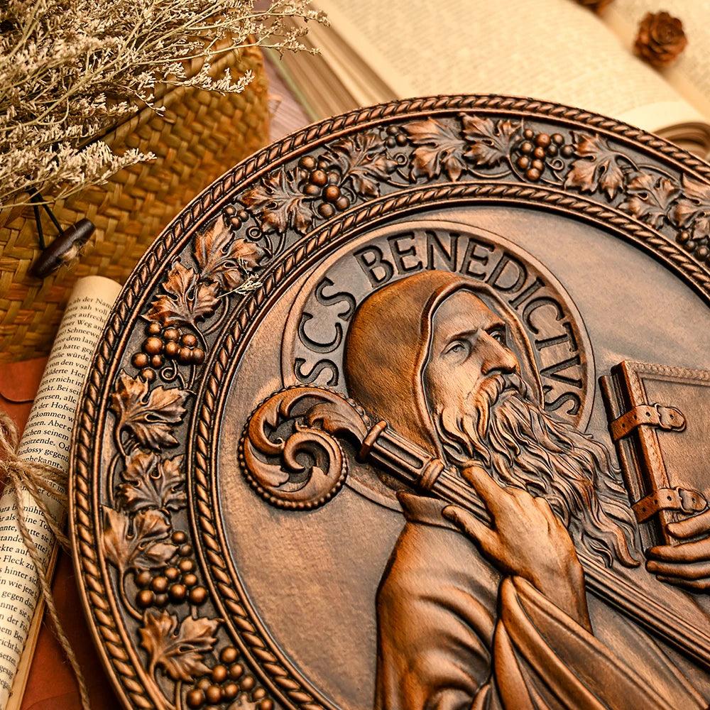 Icona di San Benedetto in Legno