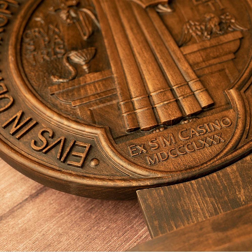 Scultura Trofeo Medaglia di San Benedetto a Doppia Faccia