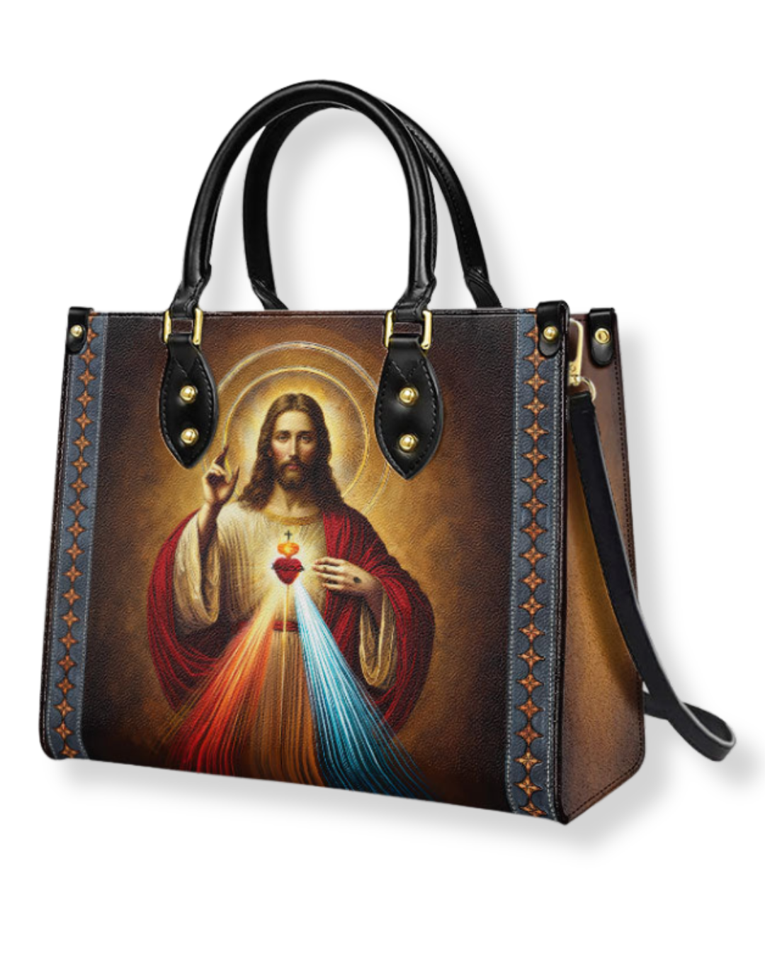 Borsa Cattolica in Pelle – Sacro Cuore di Gesù
