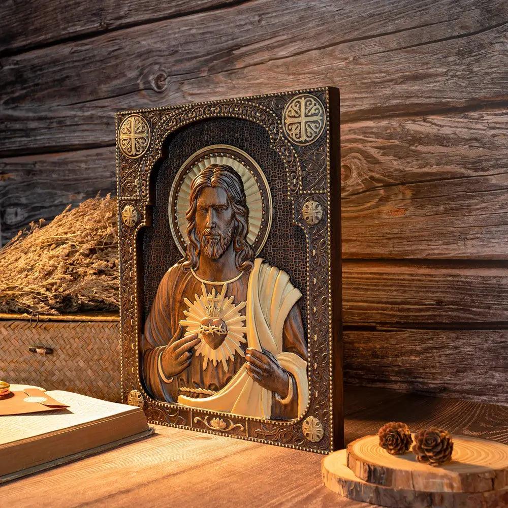 Sacro Cuore di Nostro Signore Gesù in Legno