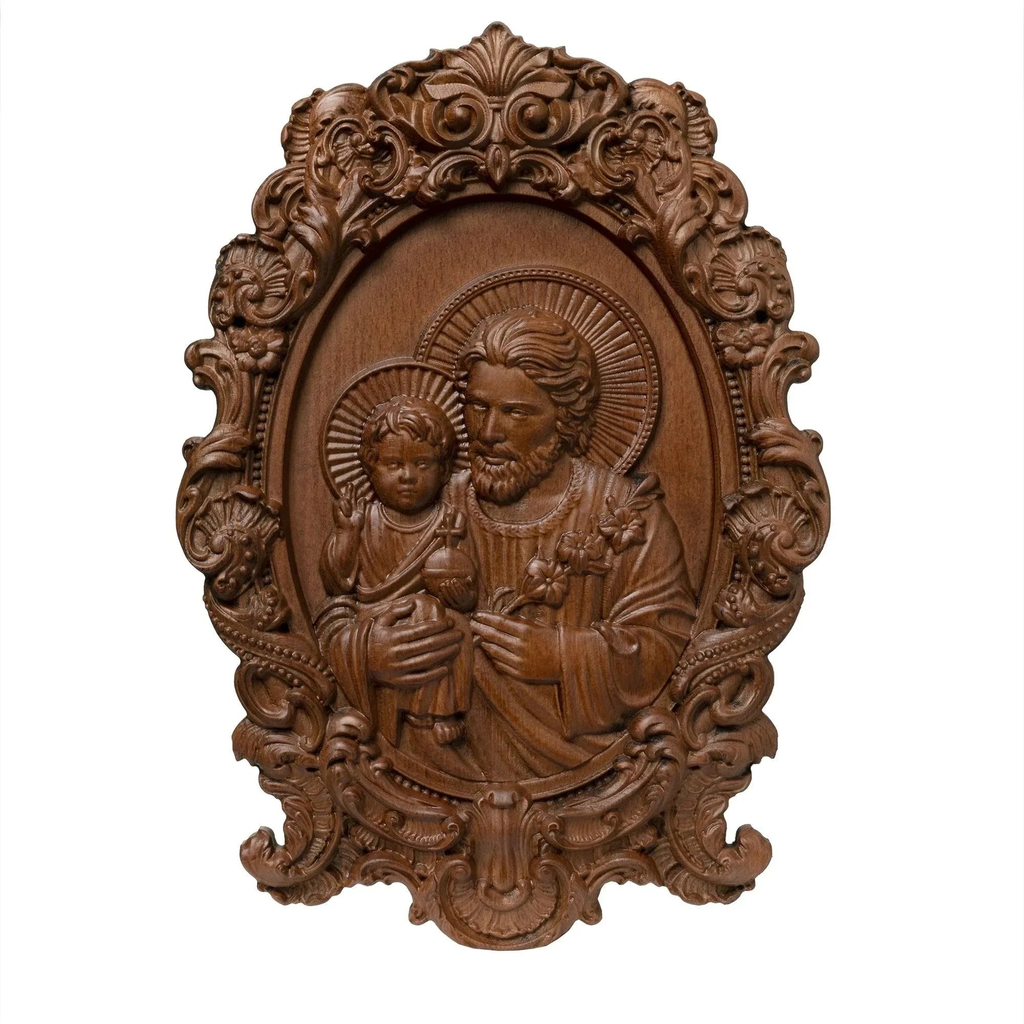 Scultura di San Giuseppe e del Bambino Gesù