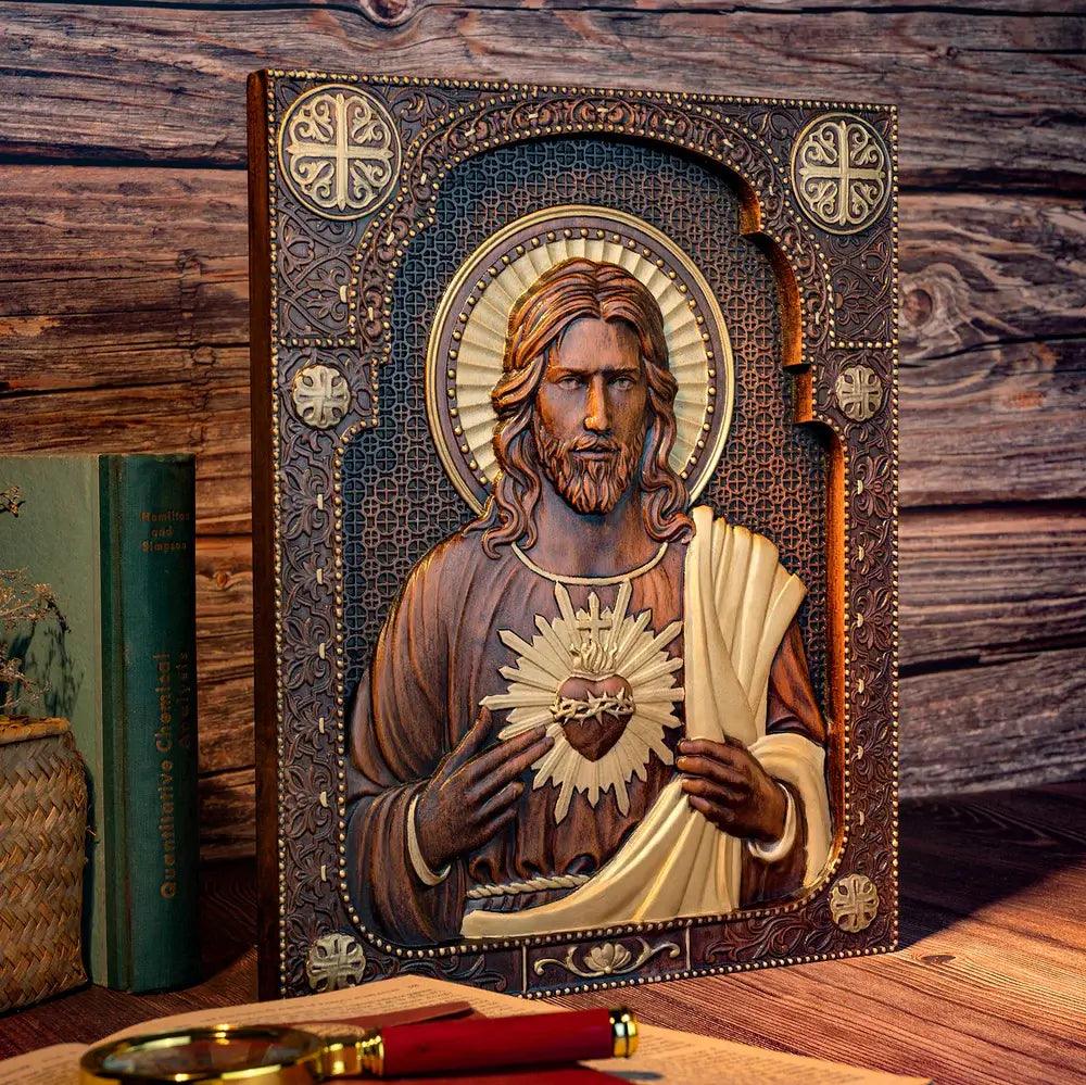 Sacro Cuore di Nostro Signore Gesù in Legno
