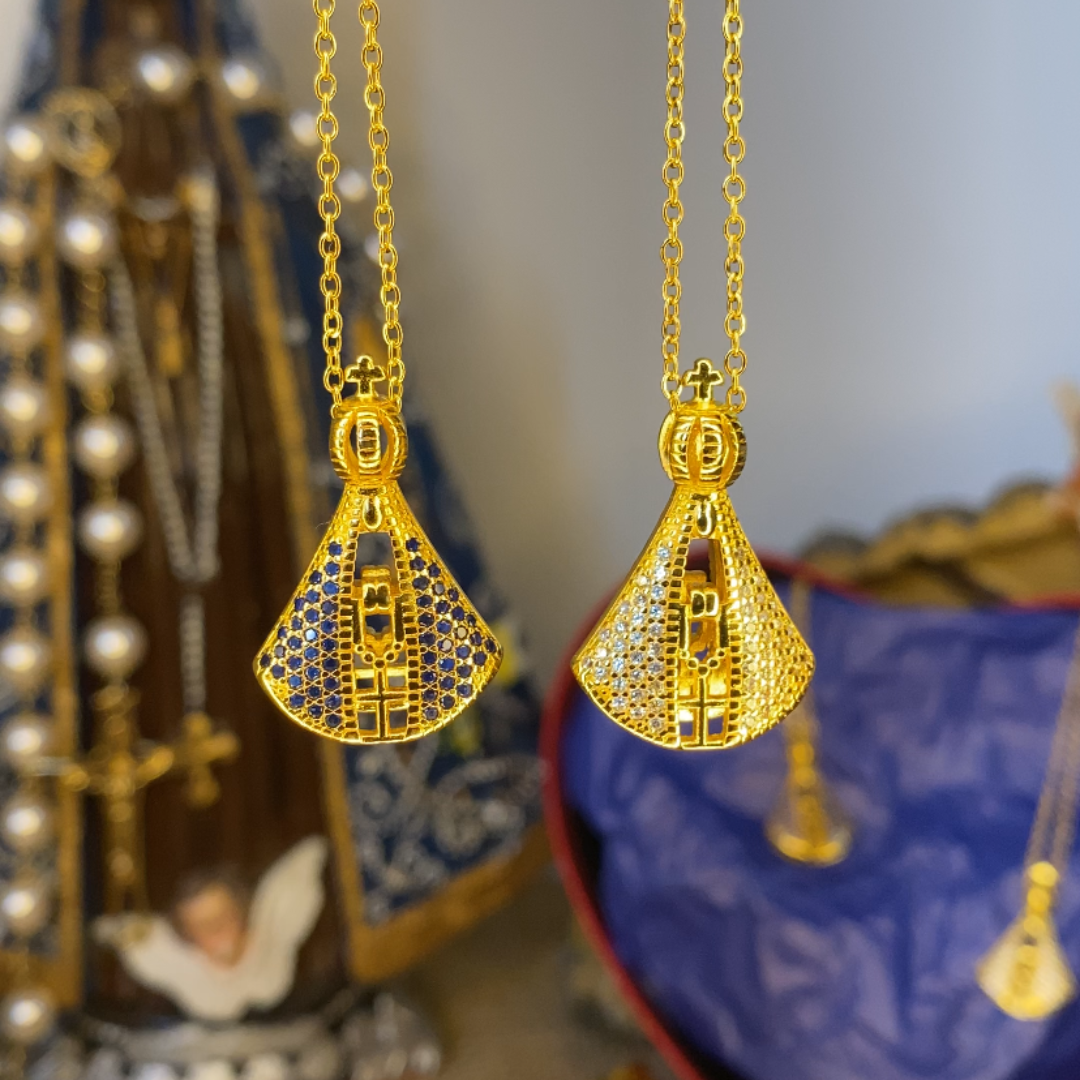 (ACQUISTA 1, RICEVI 2) Collana Madonna – Doppia Faccia e Placcata in Oro