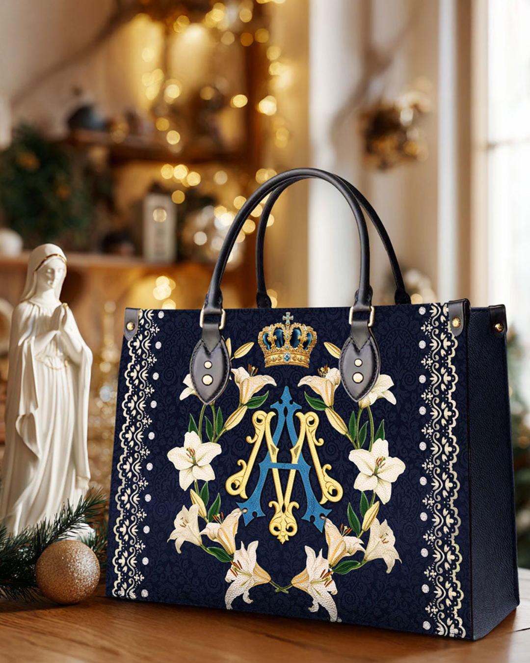 Borsa Cattolica in Pelle – Corona della Grazia