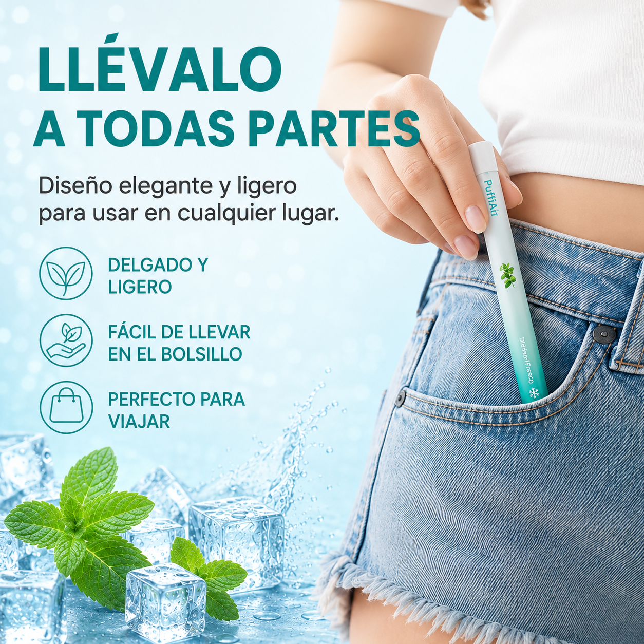 Difusor Herbal Refrescante - Hasta 600 Inhalaciones