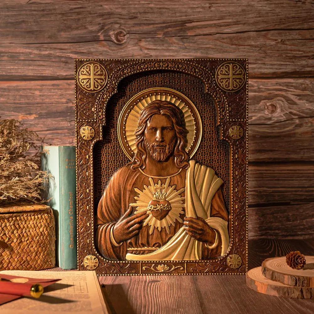 Sacro Cuore di Nostro Signore Gesù in Legno