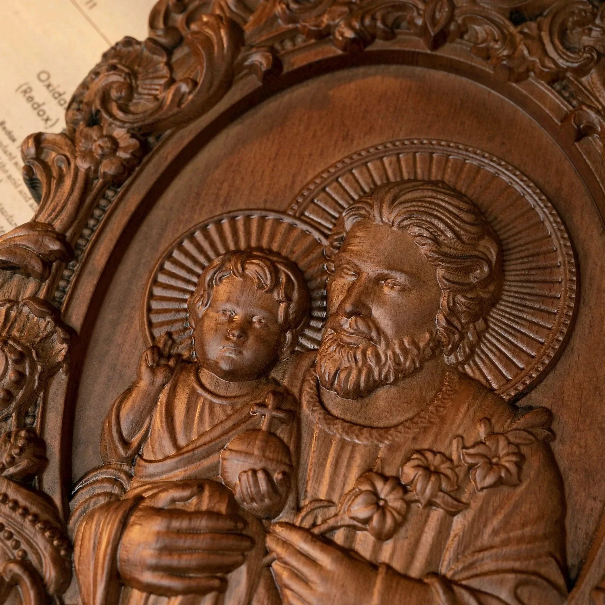 Scultura di San Giuseppe e del Bambino Gesù