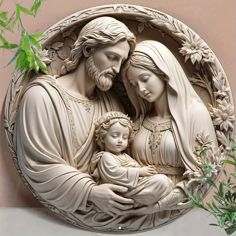 Decorazione Cattolica Sacra Famiglia Celeste