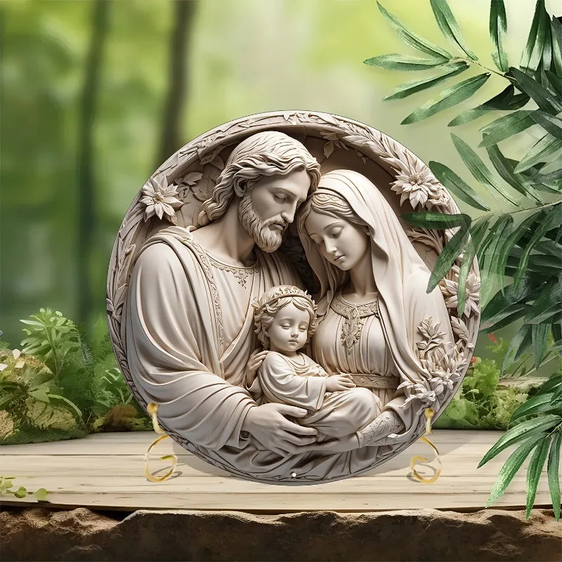 Decorazione Cattolica Sacra Famiglia Celeste