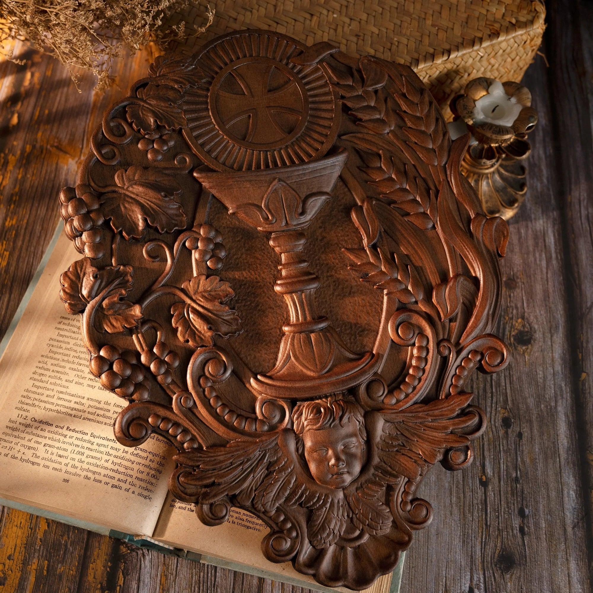 Scultura Cristiana in Legno della Prima Comunione