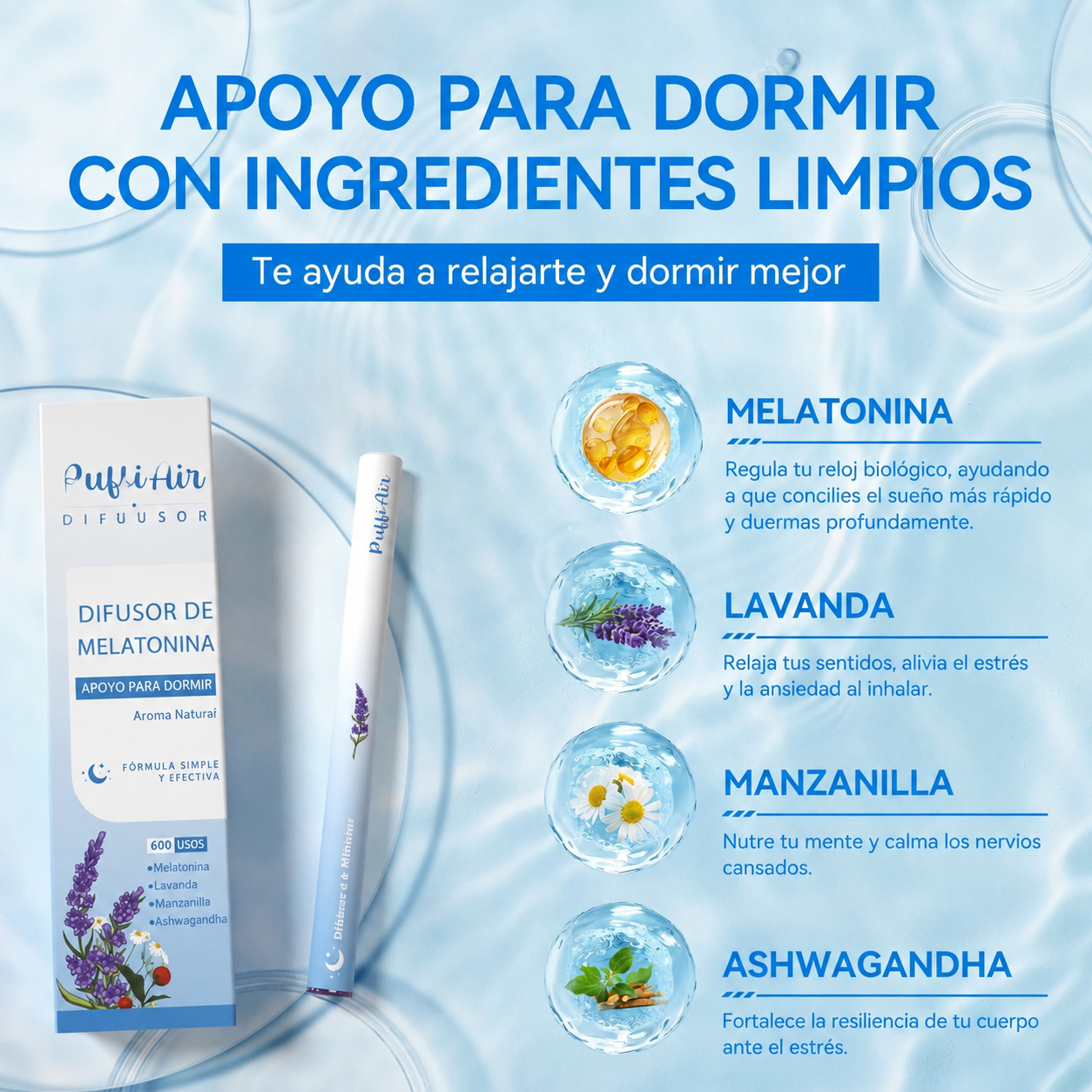 Difusor de Melatonina - 600 Inhalaciones