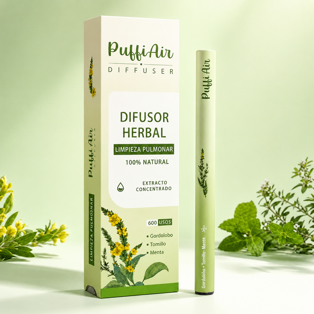 Difusor para la Limpieza Pulmonar - 600 Inhalaciones