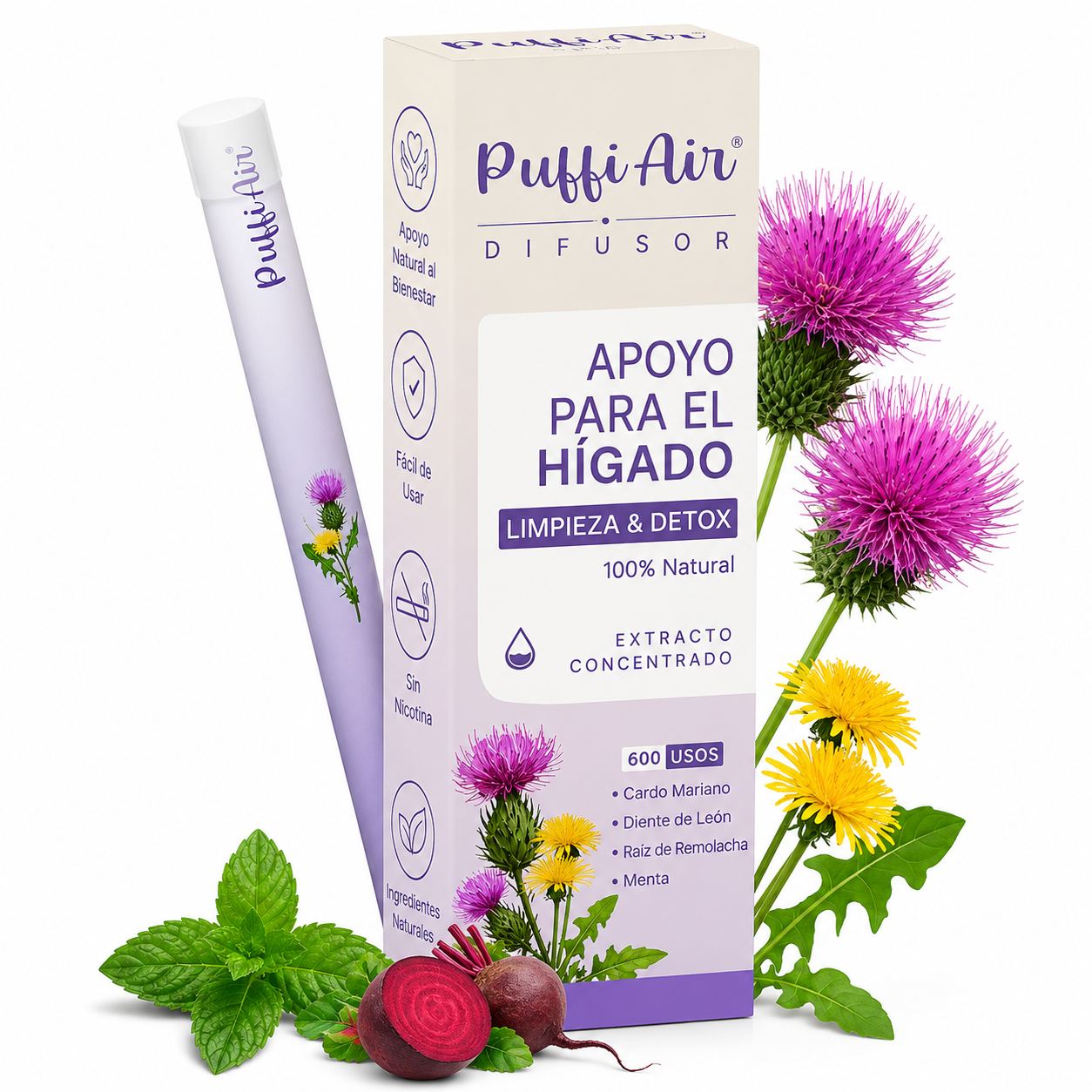Puffi – Fórmula Natural 4 en 1 para Dejar el Vape.